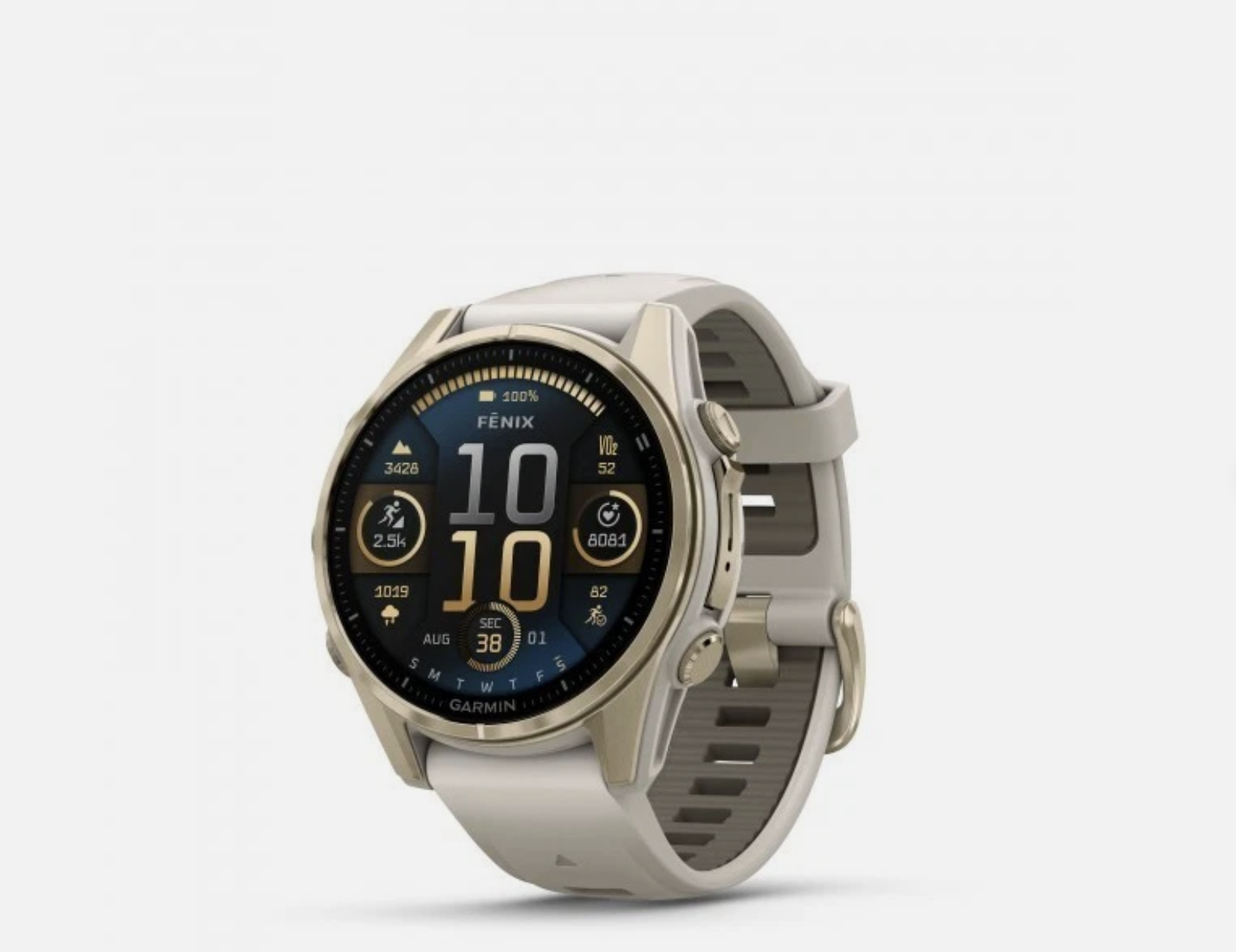 NEW Garmin Fenix 8 43mm AMOLED Sapphire Soft Gold GPS Multisport 010-02903-11 - Image 4