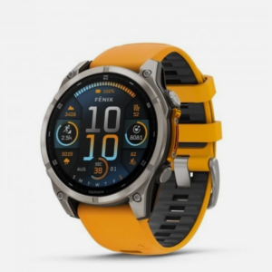 Garmin Fenix 8 47mm Sapphire Titanium with Orange Graphite Band 010-02904-10