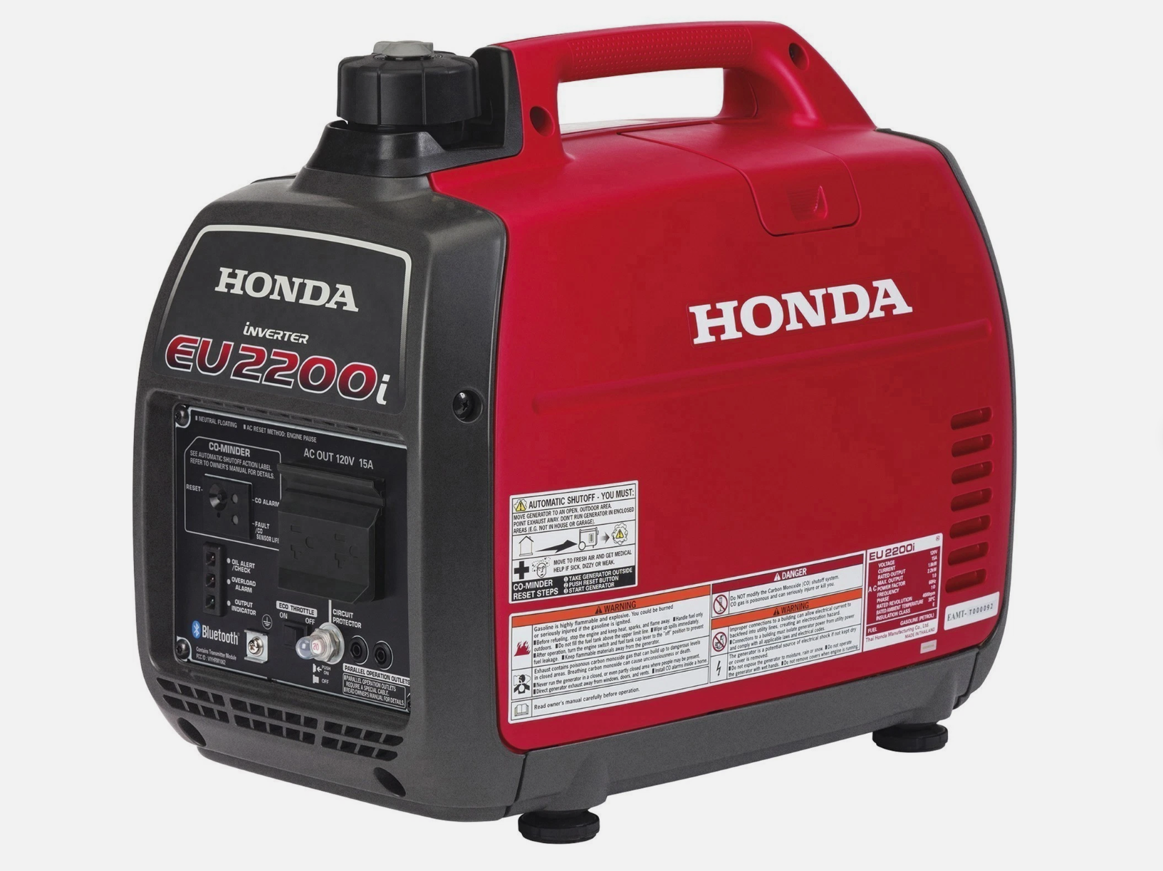 Honda Inverter Generator, 2200 Surge Watts, 1800 Rated Watts, Model# EU2200ITAN