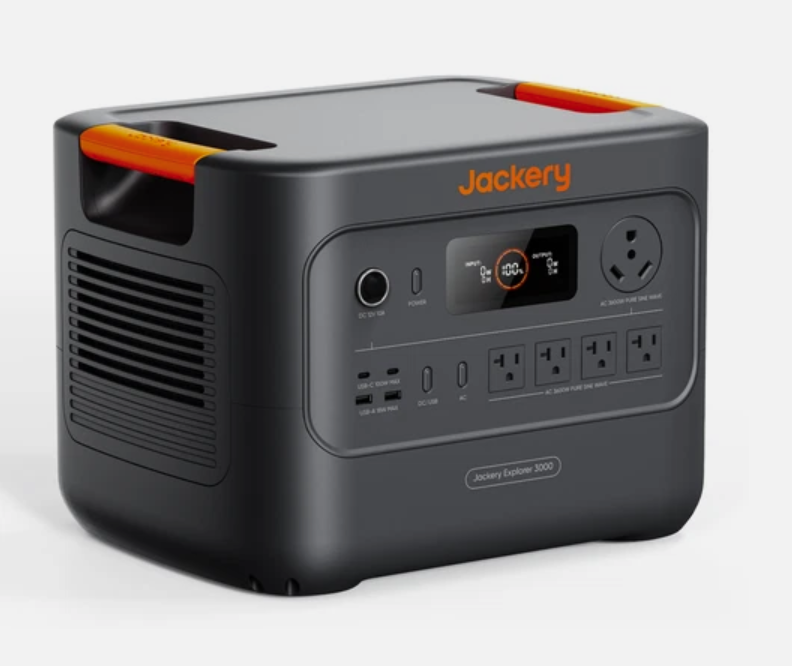 Jackery Explorer 3000 v2 Portable Power Station 3072Wh capacity and 3600W output