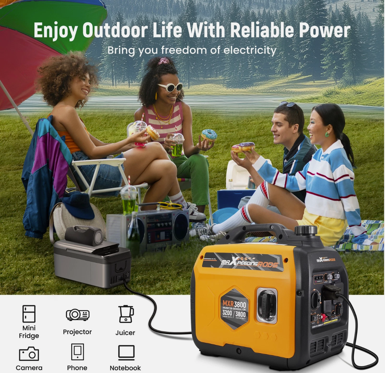 Generator Inverter Super Quiet maXpeedingrods MXR3800 - Image 4