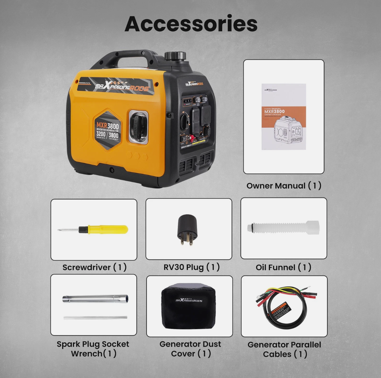 Generator Inverter Super Quiet maXpeedingrods MXR3800 - Image 7