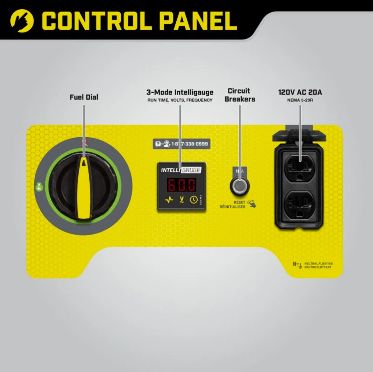 Champion 1200W Portable Generator - Image 2