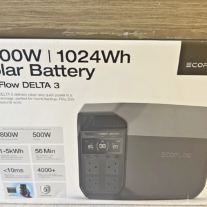ECOFLOW New DELTA 3 Portable Power Station 1024Wh LiFePO4 Solar Battery
