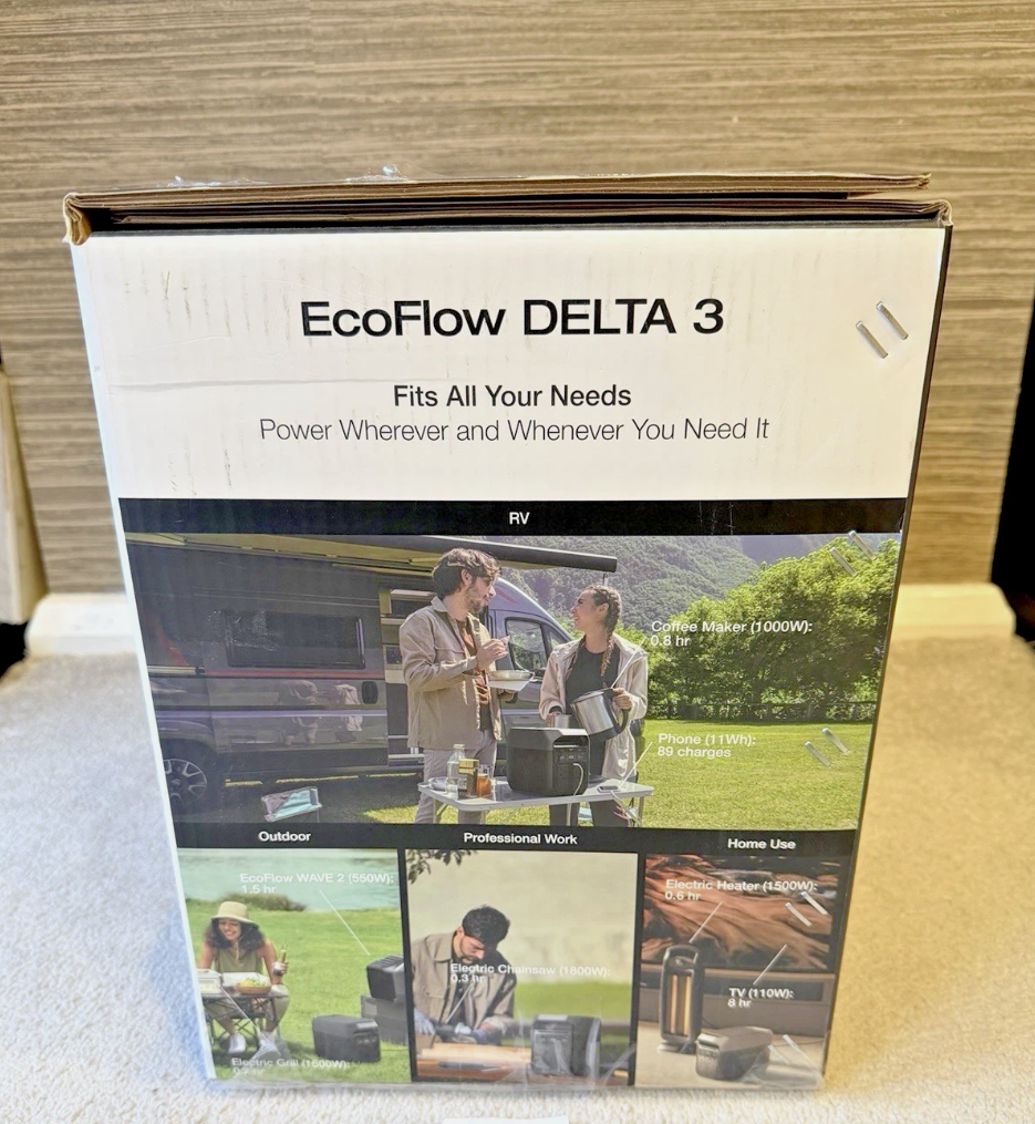ECOFLOW New DELTA 3 Portable Power Station 1024Wh LiFePO4 Solar Battery - Image 3
