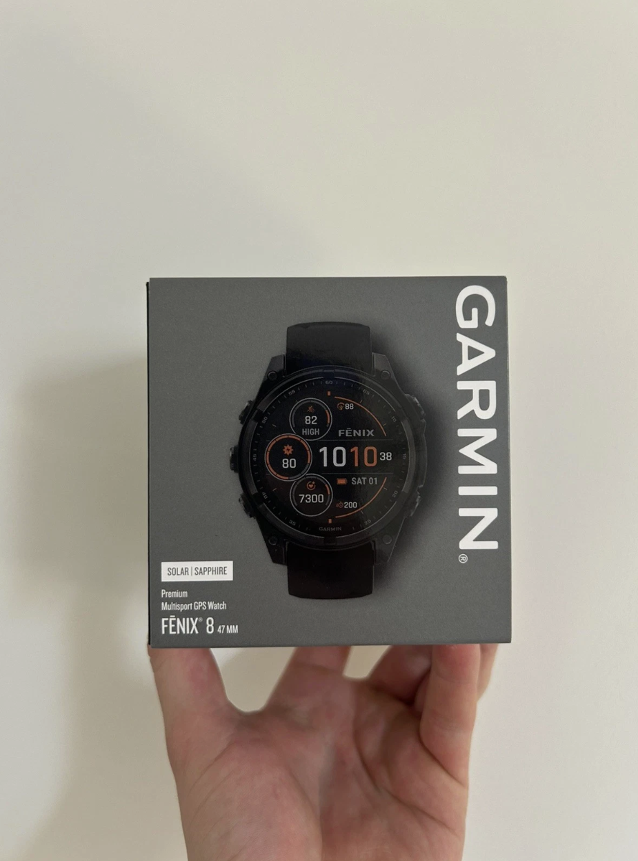 Garmin Fenix 8 Solar Sapphire Titanium 47mm (Carbon grey DLC with grey band) NEW - Image 4