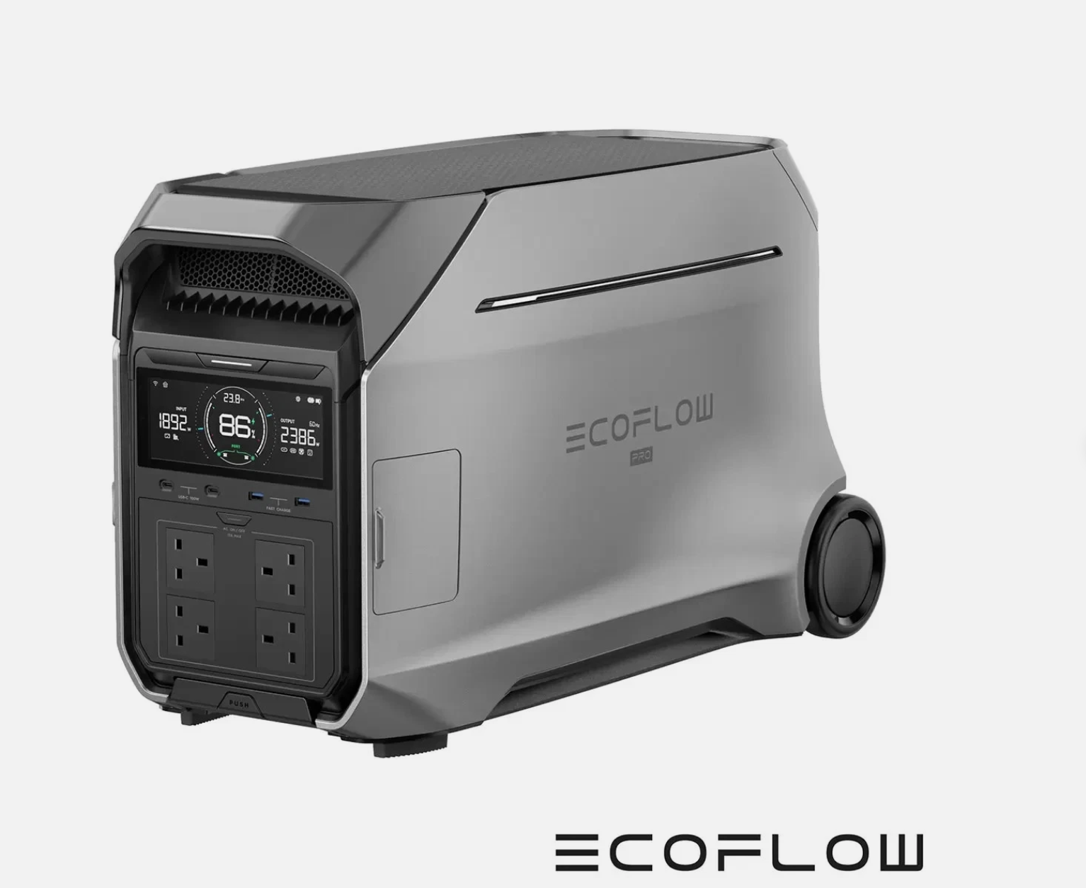 Portable Power Station 4096Wh LiFePO4 4000W Backup EcoFlow Delta 3 Pro