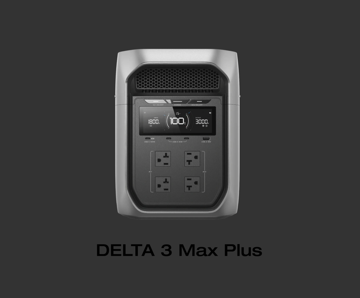 EcoFlow DELTA 3 Max Series Portable Power Station (2048Wh) - Image 2