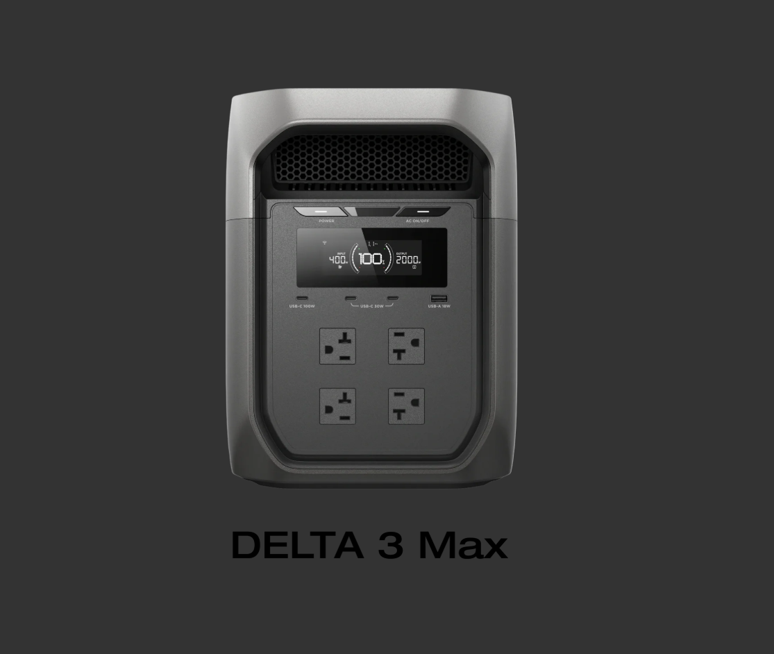 EcoFlow DELTA 3 Max Series Portable Power Station (2048Wh) - Image 6