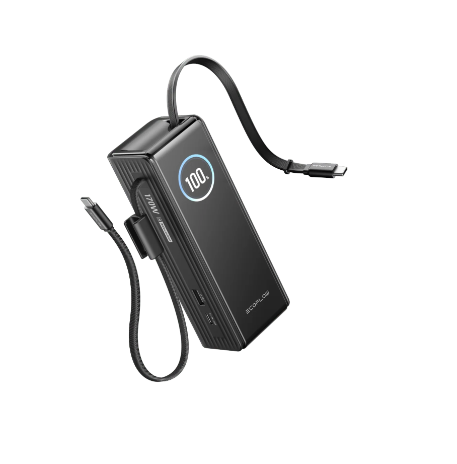 EcoFlow RAPID Power Bank (25,000mAh, 170W, 100W Built-In and Retractable Cables) - Image 4